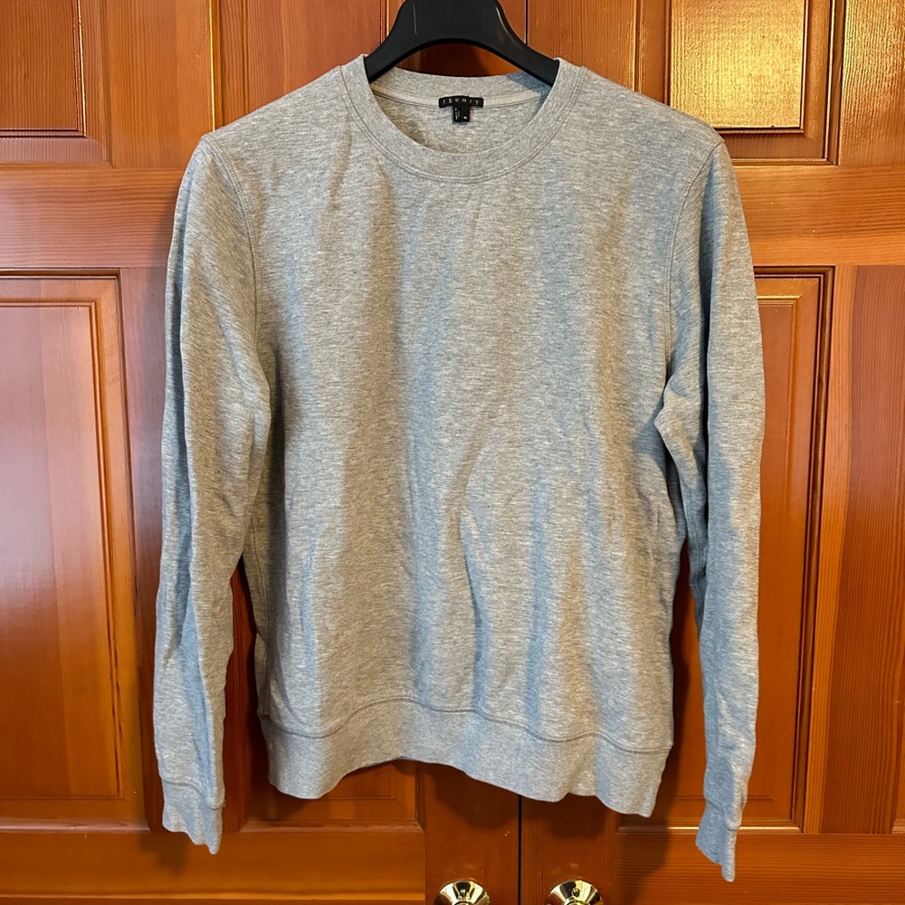Theory cotton shirt. Heavyweight gray fabric. Size XL.